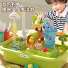 聚樂寶貝兒童洗碗機玩具水池洗菜臺水龍頭廚房循環(huán)出水2歲寶寶玩水小孩男3 【電池】綠色-青蛙洗碗機 曬單實拍圖