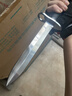 美軍越戰M7軍刃戶(hù)外戰術(shù)雙刃直刀高硬度1095CroVan碳鋼野外防身刀 美軍越戰M7雙刃刺【白鈦款】 30cm-大于60°【贈戰術(shù)Kydex鞘】 曬單實(shí)拍圖