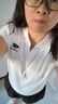 百圖betu女裝2025夏季新款T恤衫休閑運(yùn)動(dòng)舒適棉感夏裝短袖上衣2506T07 白色 L 曬單實(shí)拍圖