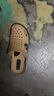 進(jìn)口軟底越南溫突男鞋天然橡膠防滑戶(hù)外沙灘涼拖鞋洞洞鞋 卡其/黑 【原裝進(jìn)口】 43  【標準碼】 曬單實(shí)拍圖