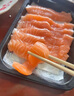 深悅勝 挪威冰鮮三文魚刺身（大西洋鮭魚）中段純?nèi)?即食生魚片鮭魚切片 【中段切片】 400g 曬單實(shí)拍圖
