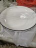 8英寸深盤陶瓷餐具玄月盤白蓮花盤子家用陶瓷餐具陶瓷盤子飯盤 2只玄月8英寸盤 曬單實(shí)拍圖