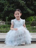PureShare蓬紗館 女童連衣裙夏季兒童公主裙2025新款禮服生日裙子 冰之舞公主裙 120 曬單實(shí)拍圖