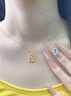 中國黃金（CHINA GOLD）黃金項鏈女新款足金郁見(jiàn)幸福吊墜生日禮物送女友老婆 郁見(jiàn)幸福吊墜約0.5g【甄選禮盒】 曬單實(shí)拍圖