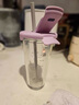 Glasslock玻璃水杯涼水冷萃杯進口大容量女生高顏值家用刻度吸管杯子450ml 曬單實拍圖