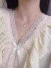 DAISY DREAMS999足銀三生有幸項(xiàng)鏈女氣質(zhì)銀杏葉吊墜鎖骨鏈七夕送女友老婆禮物 999銀三生有杏項(xiàng)鏈 曬單實(shí)拍圖
