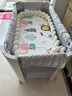 leeoeevee鹿兒嬰兒床新生4D睡眠艙折疊拼接大床便攜可移動床 嬰兒床+4D床墊 曬單實拍圖