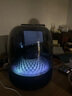哈曼卡頓（Harman/Kardon）琉璃4代 360度環(huán)繞立體聲 菱形氛圍燈效 下沉式低音炮 桌面藍(lán)牙音箱 Aura Studio4黑色 曬單實(shí)拍圖