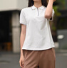 FILA 斐樂(lè)官方女子針織短袖領(lǐng)航POLO衫2025夏季新款時(shí)尚休閑涼感上衣 云白-WT XL 175/92A/XL 曬單實(shí)拍圖