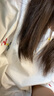 燦圖白色刺繡純棉短袖t恤女夏季新款小眾半袖內(nèi)搭潮流寬松打底衫上衣 白色 M 曬單實拍圖