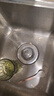 YEMO德國不銹鋼水槽過濾網(wǎng)廚房彈跳芯洗菜盆防臭洗碗池漏水塞下水配件 【全304不銹鋼】雙槽裝/水槽通用 過濾防堵/防蟲防臭/極速排水 曬單實拍圖