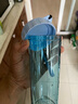 特百惠（Tupperware）瑩彩430ML塑料杯男女士學生夏季運動水杯子戶外便攜大容量 冰水藍 曬單實拍圖
