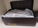 老爺車（WECKER）春秋商務(wù)男鞋圓頭增高鞋皮鞋男真皮一腳蹬德比鞋子男亮皮男士皮鞋 1088-1黑色[增高款] 39 曬單實拍圖