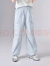 笛莎（DEESHA）童裝兒童女童長(zhǎng)褲2025夏季新款中大童時(shí)尚寬松輕薄工裝褲 淺藍(lán) 150 曬單實(shí)拍圖