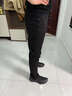 AEMAPE美國蘋(píng)果高端牛仔褲男夏季薄款直筒彈力修身小腳男士休閑長(cháng)褲子男 1067黑色修身小腳 32 適合（130-140斤）左右 曬單實(shí)拍圖