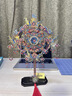 點翠二十二鳳冠重磅新品立體拼圖模型結婚禮物國風玩具收藏品 點翠喜扇+支架+銘牌+亞克力防塵罩+工具 曬單實拍圖