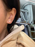 兩世歡S999足銀五角星耳釘女輕奢高級(jí)感養(yǎng)耳洞耳飾2025新款純銀耳飾禮物 【S999銀星星耳釘】6mm一對(duì) 曬單實(shí)拍圖