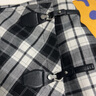 三彩2025夏季新款格紋半身裙不對稱(chēng)短裙皮袢扣A字裙復古女 曬單實(shí)拍圖