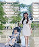 G.DUCKKIDS親子裝一家三四口夏季新款新中式國風(fēng)親子裝夏裝短袖t恤嬰兒爬服 熱售杏色上衣 185 媽媽裙XXL碼 曬單實(shí)拍圖