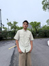 馬克華菲短袖襯衫男士夏季薄款豎條冰絲涼爽上衣男潮牌日系翻領(lǐng)休閑外套 曬單實拍圖