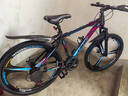 飛鴿（FG FLYING PIGEON）山地自行車(chē)山地車(chē)男女變速越野減震單車(chē)公路車(chē)中小學(xué)生少年成人 炫彩色高碳鋼三刀輪26寸 24速頂配 曬單實(shí)拍圖