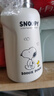史努比（SNOOPY）雙飲兒童保溫杯吸管直飲兩用水杯316不銹鋼寶寶學生上學杯子 白 曬單實拍圖