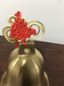 銅鈴鐺黃銅風(fēng)水掛件入戶門(mén)銅鈴風(fēng)鈴黃銅超響聲大音量門(mén)對(duì)門(mén)掛件 直徑12cm-黃銅拉絲鈴鐺 曬單實(shí)拍圖