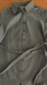 德瑪納【優(yōu)雅至上】夏季舒適風(fēng)亞麻棉混紡翻領(lǐng)系帶直筒小個(gè)子女式連衣裙 曬單實(shí)拍圖