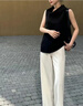 韓思優(yōu)高級(jí)感綠色醋酸緞面闊腿褲女夏季2025新款松弛感老錢風(fēng)顯瘦直筒褲 白色 【常規(guī)款】 2XL /30- 建議125-135斤 曬單實(shí)拍圖