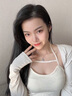 法蔻（farcoko）項鏈女士跳動(dòng)的心吊墜足銀鎖骨鏈生日禮物送女友老婆 藍托帕石+鑒定證書(shū) 曬單實(shí)拍圖