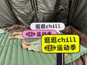 充氣床墊戶(hù)外露營(yíng)便攜式帳篷睡墊充氣墊加厚自動(dòng)氣墊床單人防潮墊 綠拼灰-厚10cm【內置充氣泵 】 曬單實(shí)拍圖