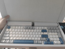 DURGOD杜伽K615W CHERRY櫻桃MX2A軸無(wú)線(xiàn)藍牙三模熱插拔機械鍵盤(pán)背光MAC游戲辦公 白光-回聲（霧藍97鍵） 定制紅軸 曬單實(shí)拍圖