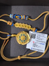 金至尊（3DG Jewellery）吉祥八寶黃金項鏈古法足金999編繩套鏈蓮花琺瑯五帝錢項鏈計價 總重26.2克（金重22.99克） 曬單實拍圖