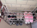 JCZS不銹鋼鞋架201加厚鞋柜2025新款省空間門(mén)口外樓道加固加粗架 不銹鋼2層【四根鋼管長(cháng)40cm】 曬單實(shí)拍圖