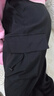 Homlean美式機能傘兵工裝褲男春夏寬松小眾闊腿休閑登山長褲S6603黑色XL 曬單實拍圖