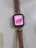 Z&Y適用蘋果手表表帶s9真皮iwatch10小蠻腰apple watch s8女款s7高級(jí)感series10新款ultra2夏天se腕帶 豆沙色玫瑰金扣 適用iwatch10 42MM表盤 曬單實(shí)拍圖