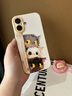 iphone16pro 硅膠手機殼蘋果16pro 新款萌寵貓咪可愛卡通硅膠軟殼 iphone 16 pro米白【偷感貓貓】 曬單實拍圖