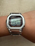 卡西歐（CASIO）手表男G-SHOCK經(jīng)典小方塊小銀塊電子表送男友禮物GMW-B5000D-1CPR 曬單實(shí)拍圖
