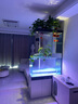 新概念（NEW CONCEPT AQUARIUM）魚缸帶柜子一體客廳小型家用當貝1.2米長生態(tài)底濾智能玻璃水族箱 1米免洗帶智能豪華版 曬單實拍圖