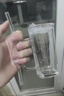 GIOIOins簡約帶把條紋吸管高顏值咖啡杯牛奶水杯飲料家用帶蓋玻璃杯 光面+豎紋+錘紋【混裝】蓋+吸 3只 曬單實拍圖