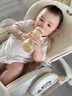Grosmimi原裝進口格羅咪咪新生嬰兒防脹氣奶瓶仿真母乳液態(tài)硅膠嘴PPSU耐摔 小熊黃（適合3-5-6月+） 300ml 曬單實拍圖