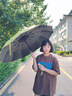 颯望德國高端反向雨傘全自動大號便攜加固加厚結實抗風男女士學生 【霧霾藍】全自動反向玻纖抗風傘骨晴雨兩用 折疊高顏值ins車載超強抗風暴晴 曬單實拍圖