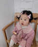 G.DUCKKIDS小黃鴨女童秋裝套裝兒童公主裙女寶寶碎花連衣裙兩件套女孩衣服 碎花裙 90 尺碼1~2歲【 80-90cm】 曬單實(shí)拍圖