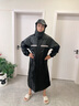 唯悠集雨衣一體式全身防暴雨套裝成人男士長(cháng)款風(fēng)衣式雨衣騎手電動(dòng)車(chē)雨披 黑色-3XL【身高176-180cm適用】 曬單實(shí)拍圖