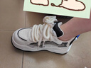 暴力熊（VIOLENTBEAR）女鞋老爹鞋增高厚底2025冬季新款休閑鞋時(shí)尚百搭運動(dòng)鞋男鞋情侶鞋 納米白（男女同款） 37 曬單實(shí)拍圖