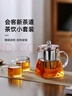TEAHUE泡茶壺套裝玻璃茶壺大容量辦公室?guī)н^濾泡茶器家用男士功夫茶具 曬單實(shí)拍圖