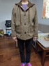 俞兆林（YUZHAOLIN）媽媽裝春裝外套洋氣高貴上衣服2025新款50歲中老年女春秋連帽秋冬 AAQY039 黃咖色【外套】 L  建議85-105斤穿 曬單實(shí)拍圖
