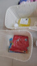 女生手提包洗澡籃子洗漱用品浴筐洗浴浴室收納框女生手提包 1個裝白色【藤編手提籃】 曬單實拍圖