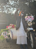 皓娥 法式初戀白色吊帶連衣裙子女2025夏季氣質(zhì)蛋糕裙長裙海邊度假風(fēng) 【白色】吊帶可調(diào)節(jié) M 建議：108斤內(nèi) 曬單實(shí)拍圖