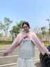 SOMUBAY防曬衣女2025夏新款冰絲防曬斗篷披肩戶外開車騎車遮陽透氣防曬衫 粉色 均碼 (80-140斤左右) 曬單實(shí)拍圖